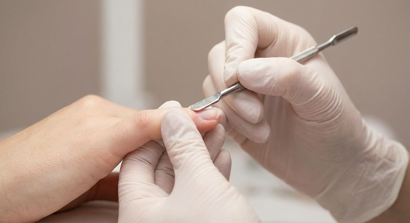 Процесс маникюра