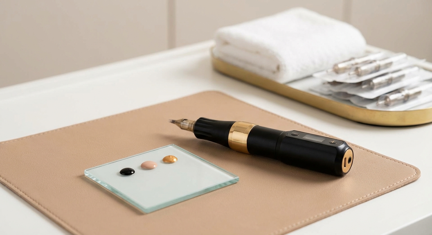 Пудровые брови